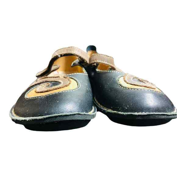 Spring Step Womens Cosmic-B Mary Jane Flat Shoes Black Brown Size 7 - Picture 4 of 8